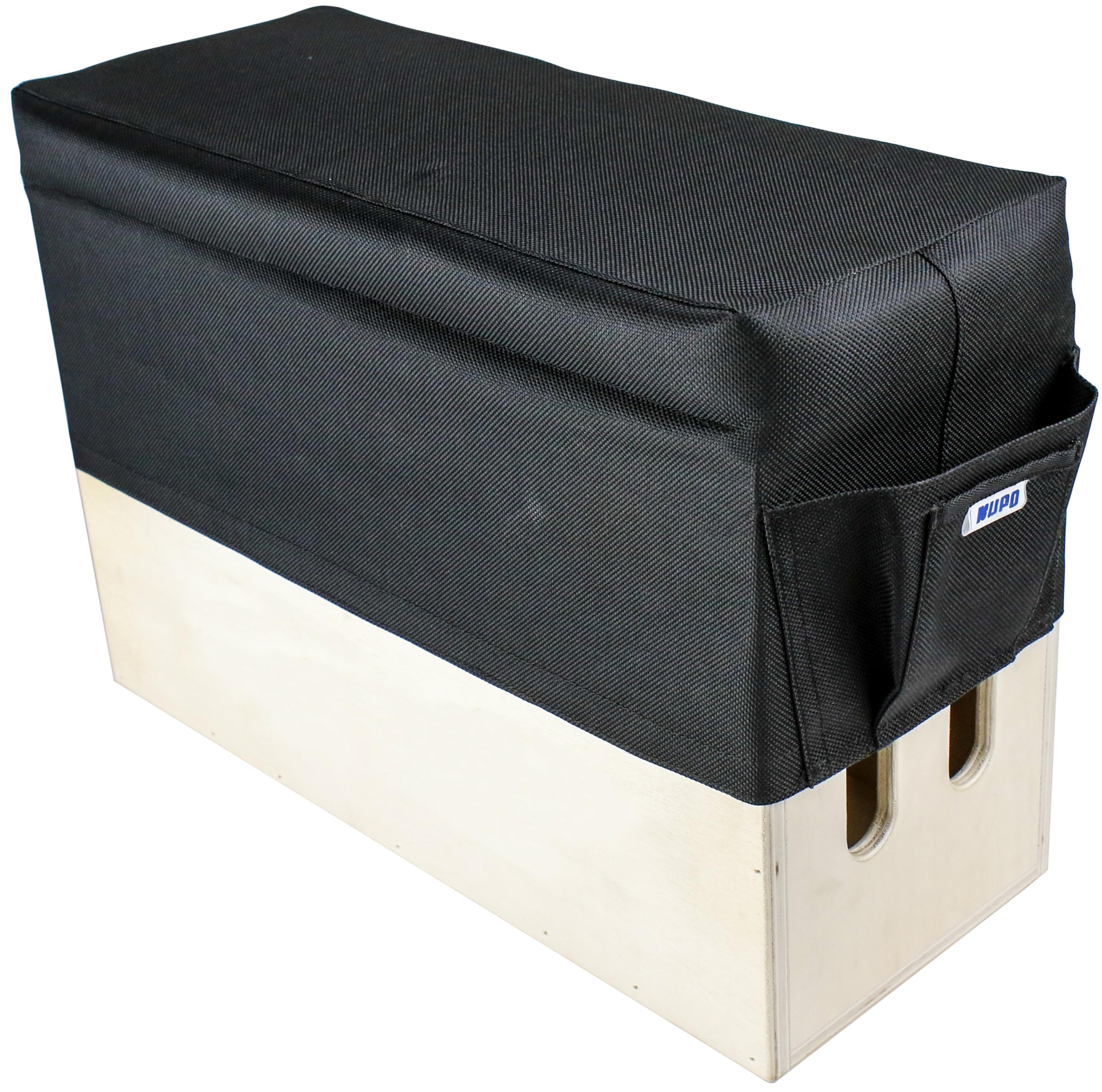 Kupo Apple Box - Cojín horizontal para asiento con acolchado de espuma de 2 pulgadas y funda de nailon texturizado 1000D para cajas Apple de tamaño completo (KG090711)