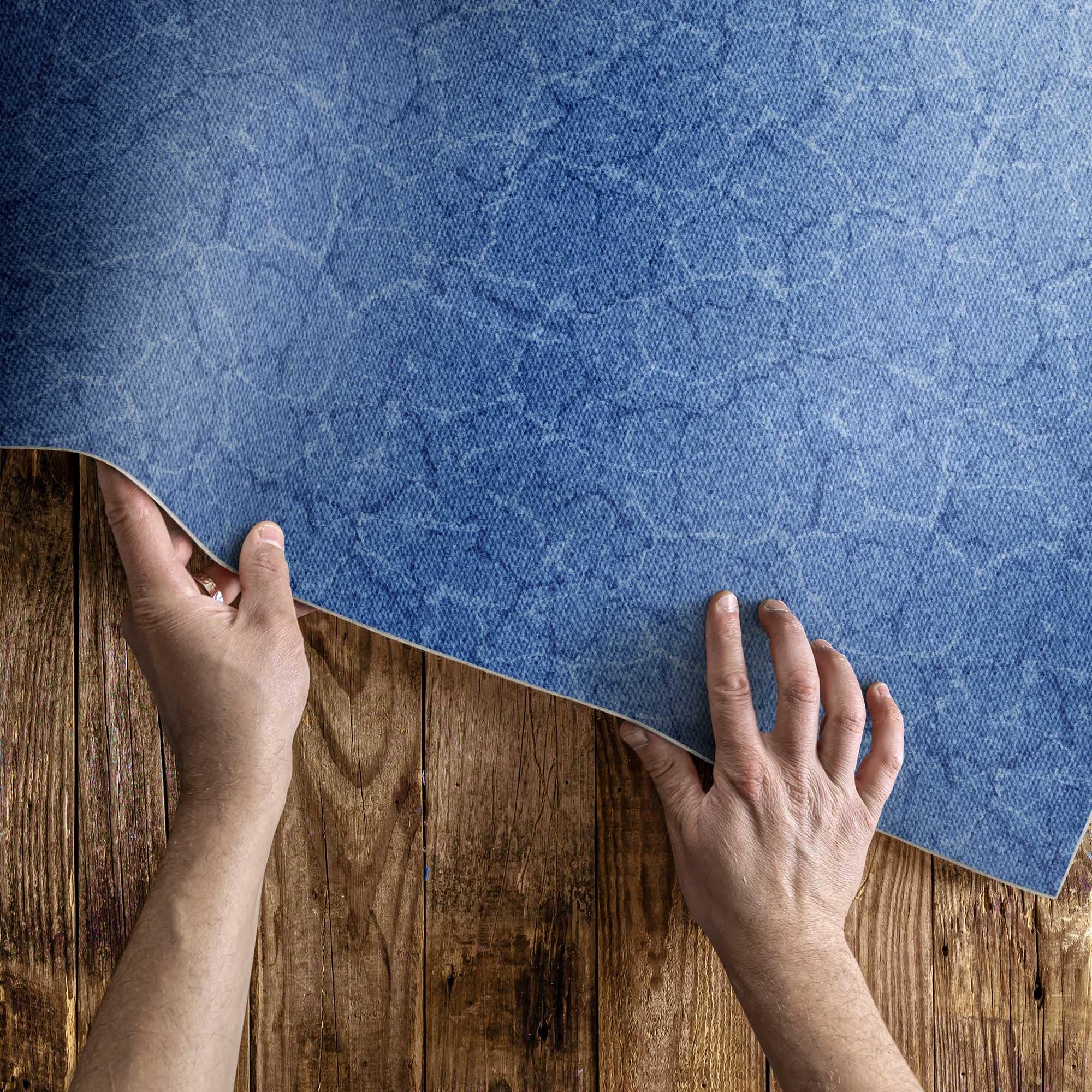 Alfombra Vinílica 60x90 cm Rectangular para Cocina Salón y Dormitorio Decoración de Interiores de Material Sintético de Calidad Impermeable PCV Fácil Limpieza - Fondo Agrietado