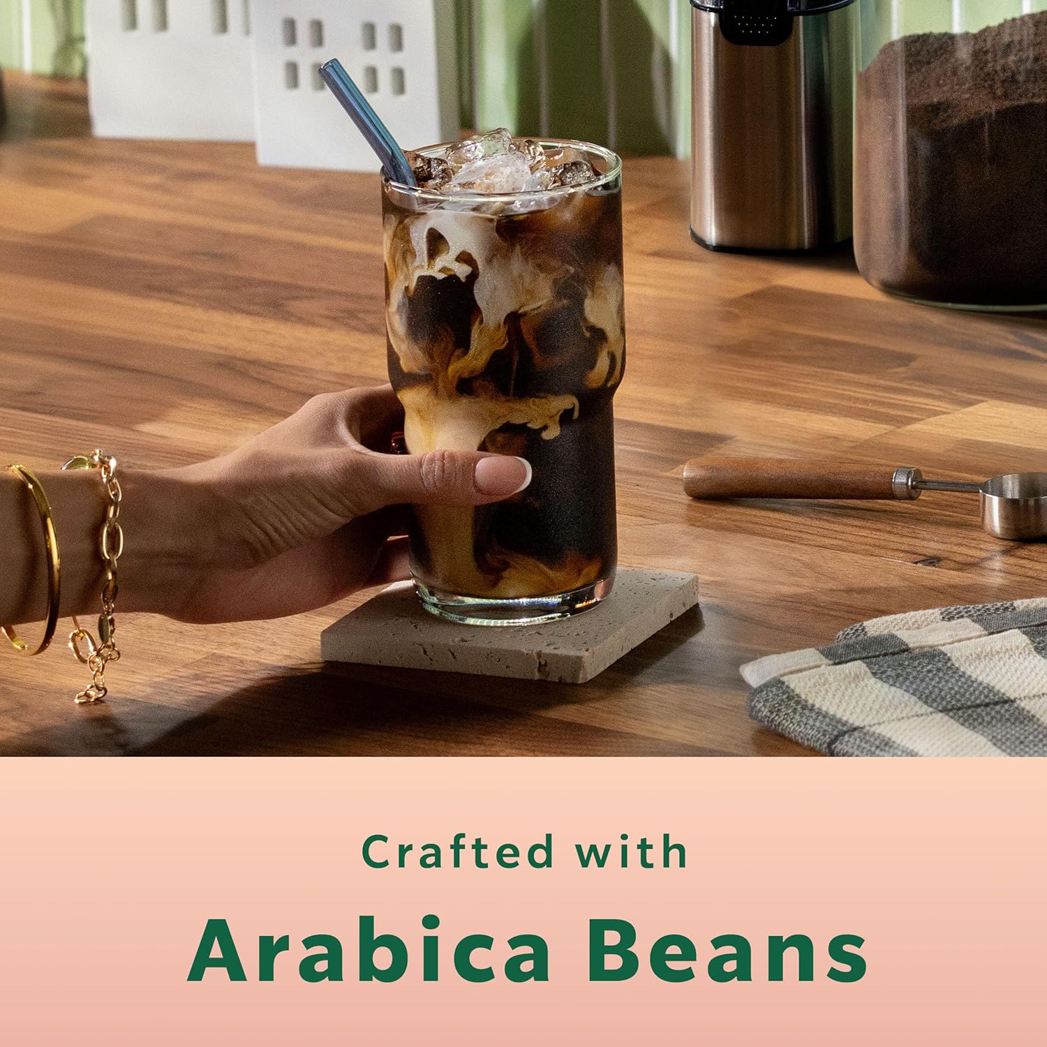 Starbucks Brown Sugar Cinnamon, Hot or Iced Coffee, Flavored Ground Coffee, Six 11 oz Bags