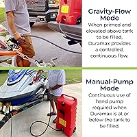 Vista 3 de Scepter Duramax Flo 'N Go Carrito de Gas de 14 Galones, Tanque de Combustible Portátil de 53 Litros y Bomba de Transferencia de Combustible