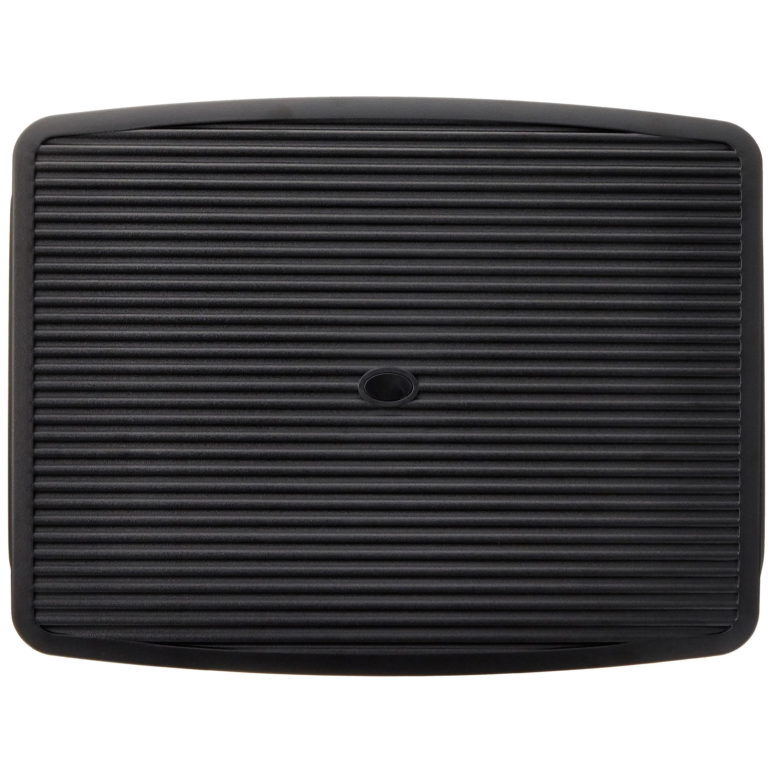 HJH Office 721050 Poggiapiedi da ufficio PIEDINO STRIPE poggiapiedi in plastica antracite