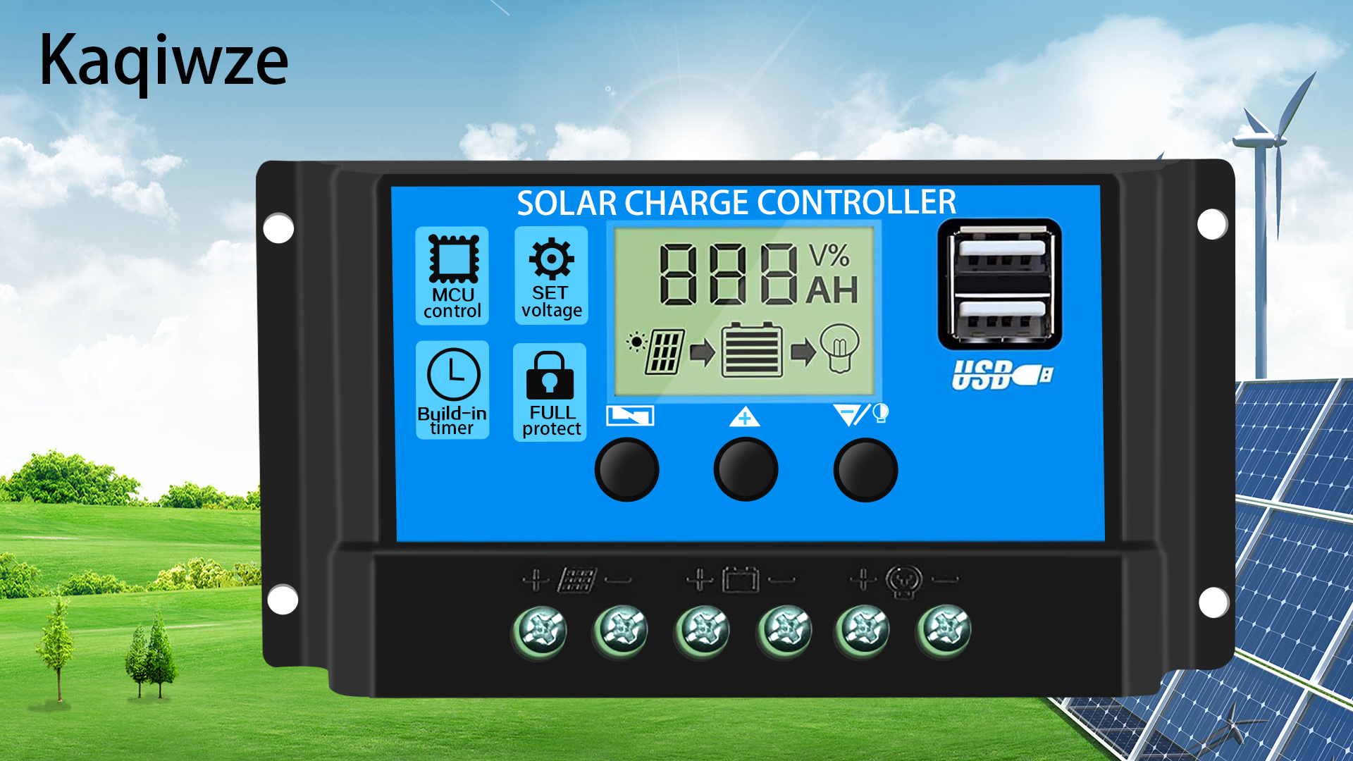 ソーラーパネル 100W+ソーラーチャージコントローラー 30A 12V/24V ソーラー発電キット 400W （100w単結晶ソーラーパネル×4枚+30A