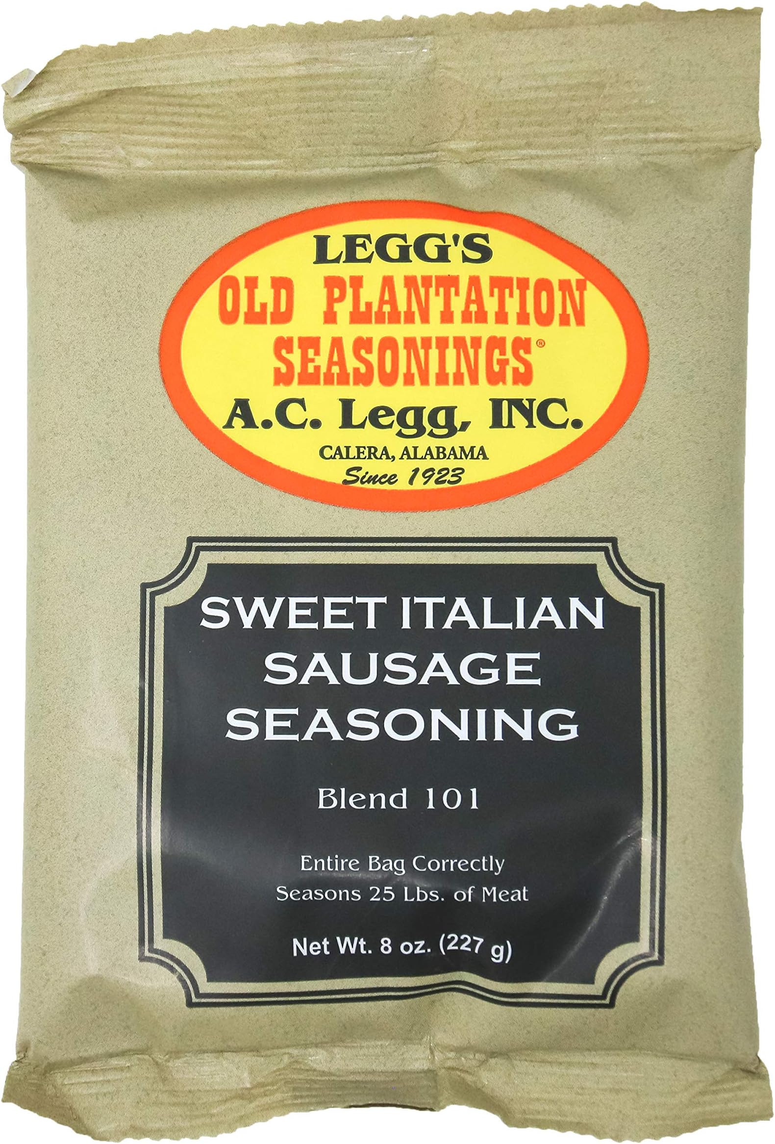 A.C. Legg's Mild Italian Sausage Seasoning, 2 Packs 8