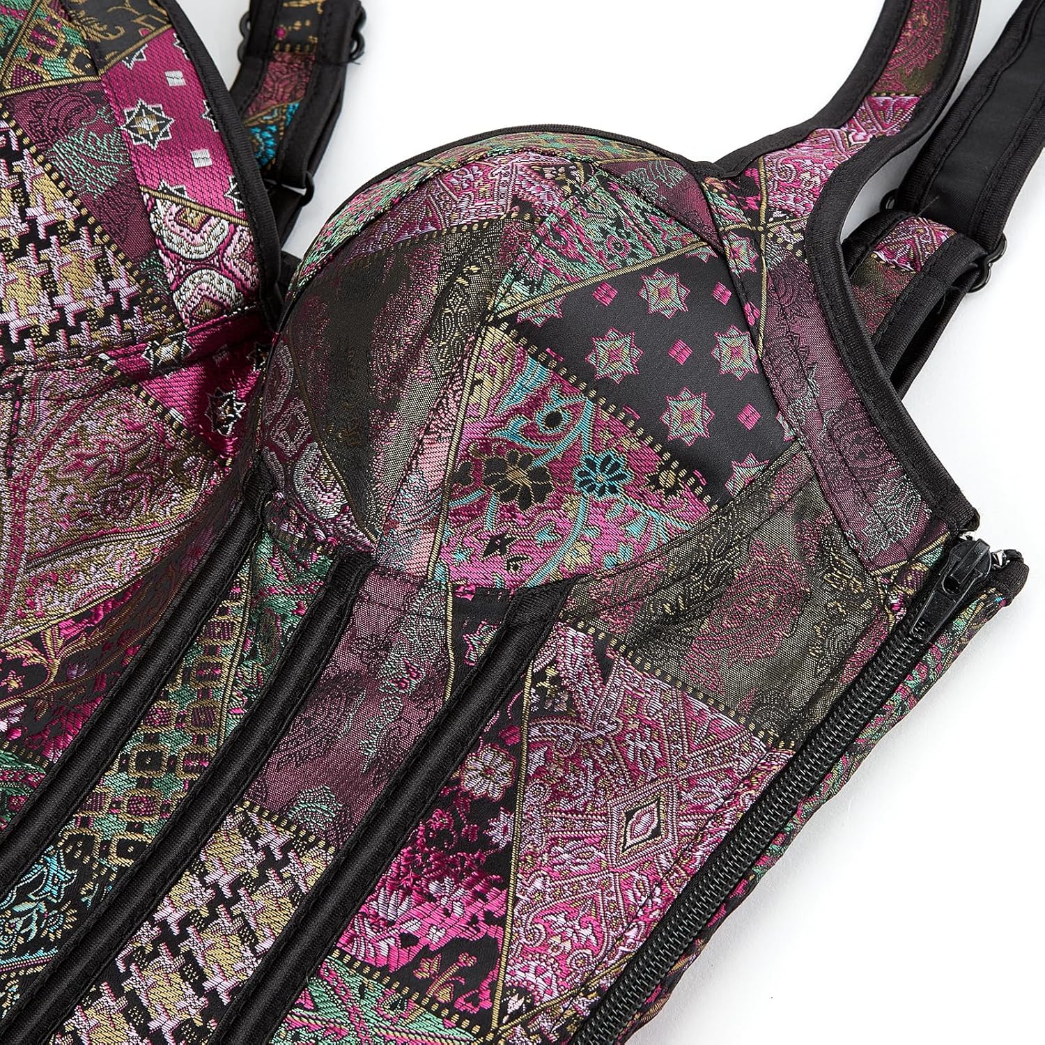 Zhitunemi Overbust Corset Tops For Women: Plus Size Pirate Costume Women - Straps Bustier Corsets For Theme Party Costumes - Image 6