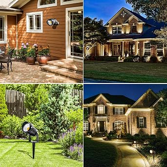 ZUCKEO 10W Low Voltage Landscape Lights LED Landscape Lighting with Connectors, 12V Outdoor Spotlights Yard Garden Pathway Lights, 1000LM Waterproof Warm White Light (14 Pack)