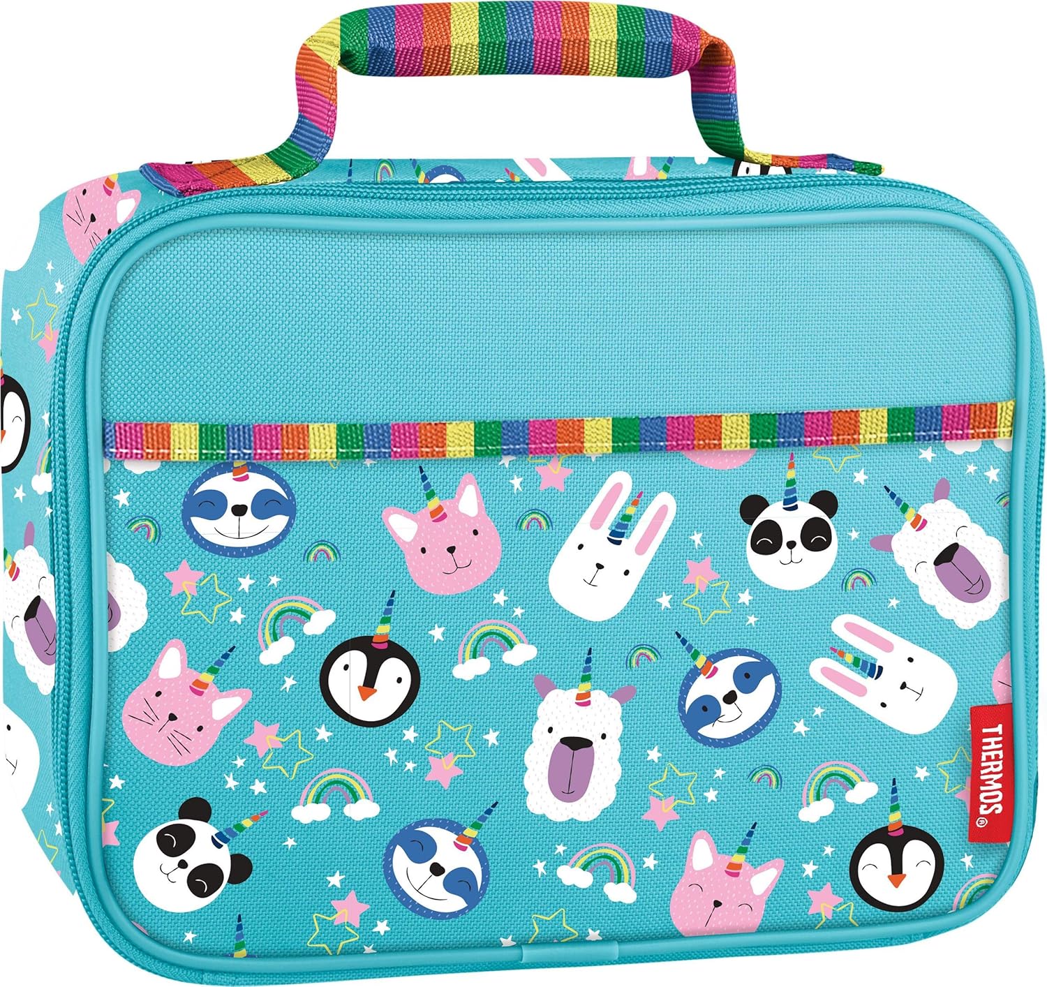 Thermos, Magical Rainbow Unicorns Soft Lunch Kit, 9.5 x 3.