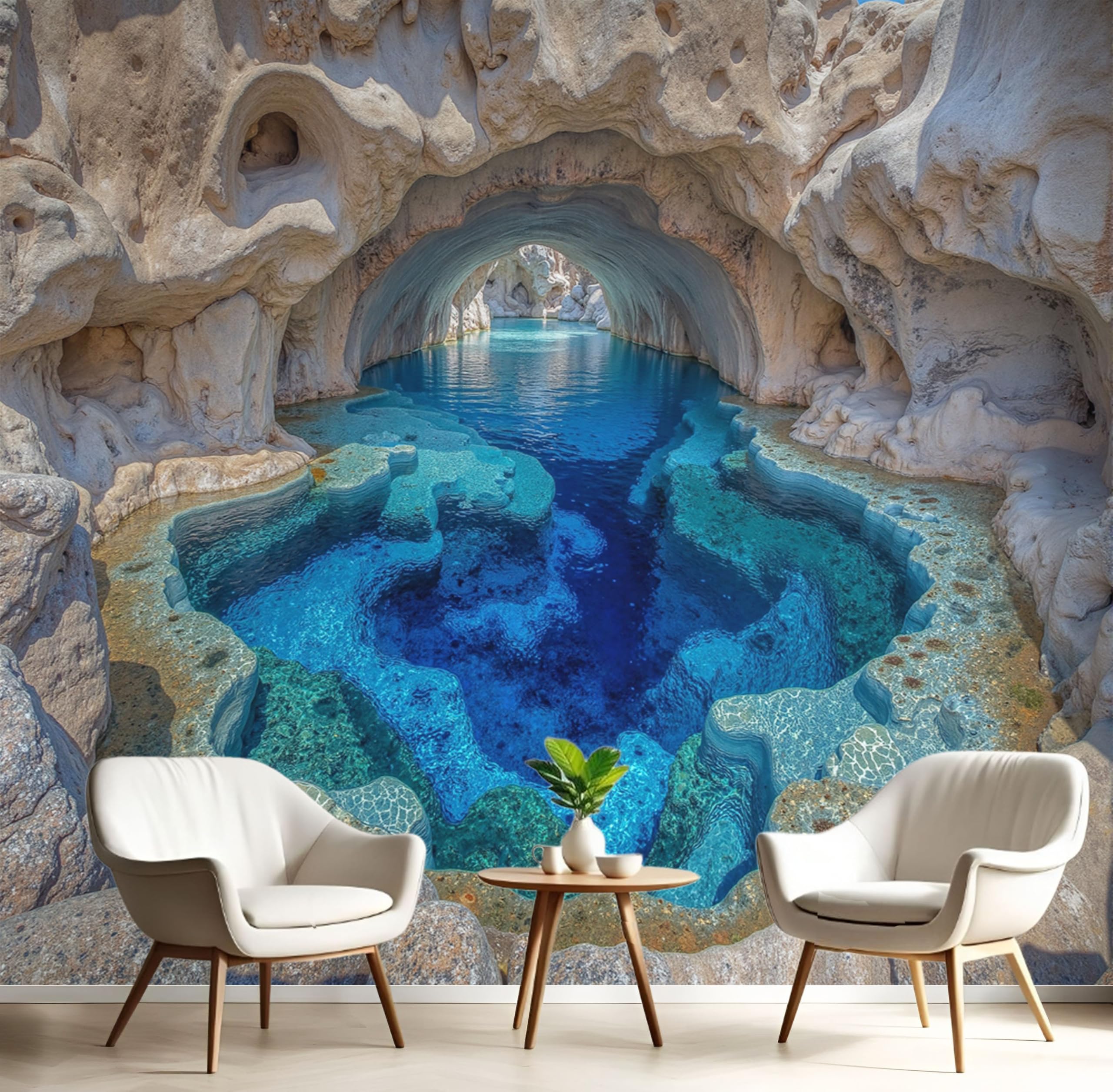Papier Peint Panoramique Nature Poster Paysage Rétro Fresque Murale Salon