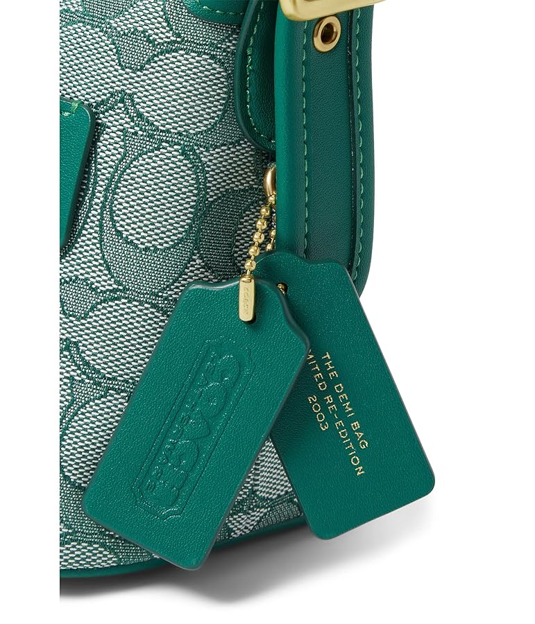 バッグ Coach Signature Demi Leather Pouch Green 14233822-1455153042576883.jpg