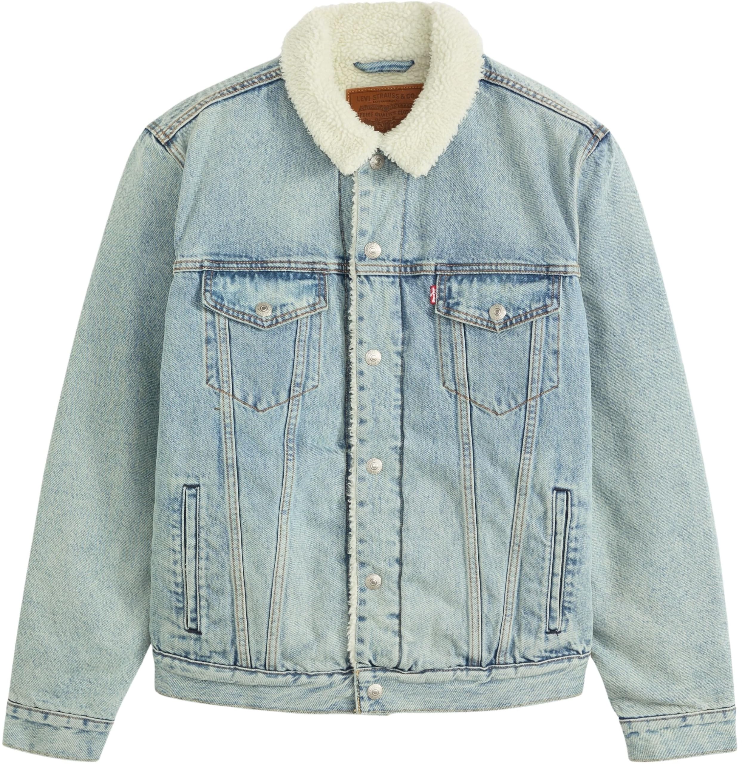 Levi's Sztuczne futro — płaszcz męski Sherpa Trucker Jacket