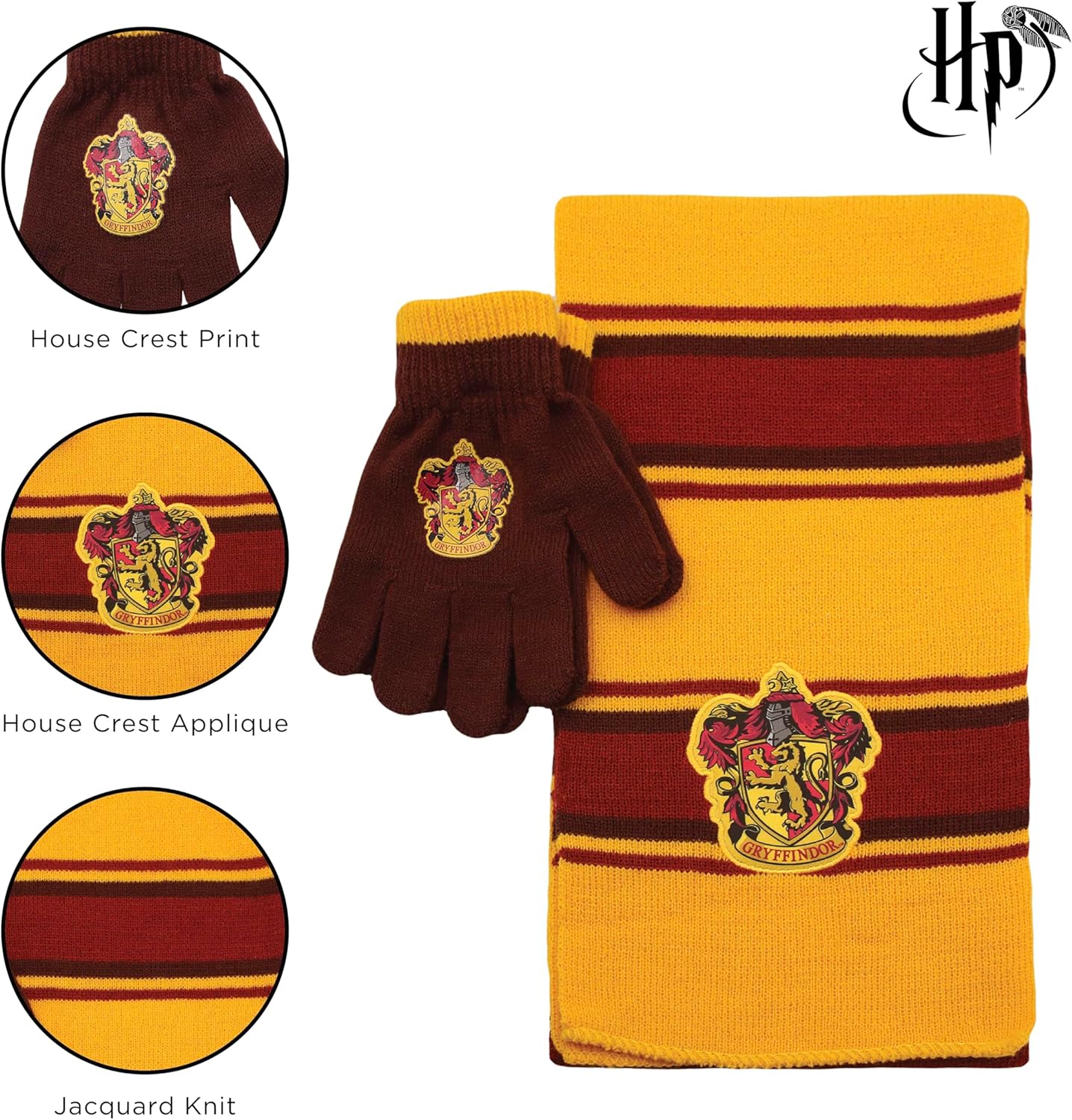 Harry Potter Kids Winter Hat Gloves Scarf Set, or Ski Gloves for Boys and Girls, Winter Hat for Kids 4-14 Years - Image 4