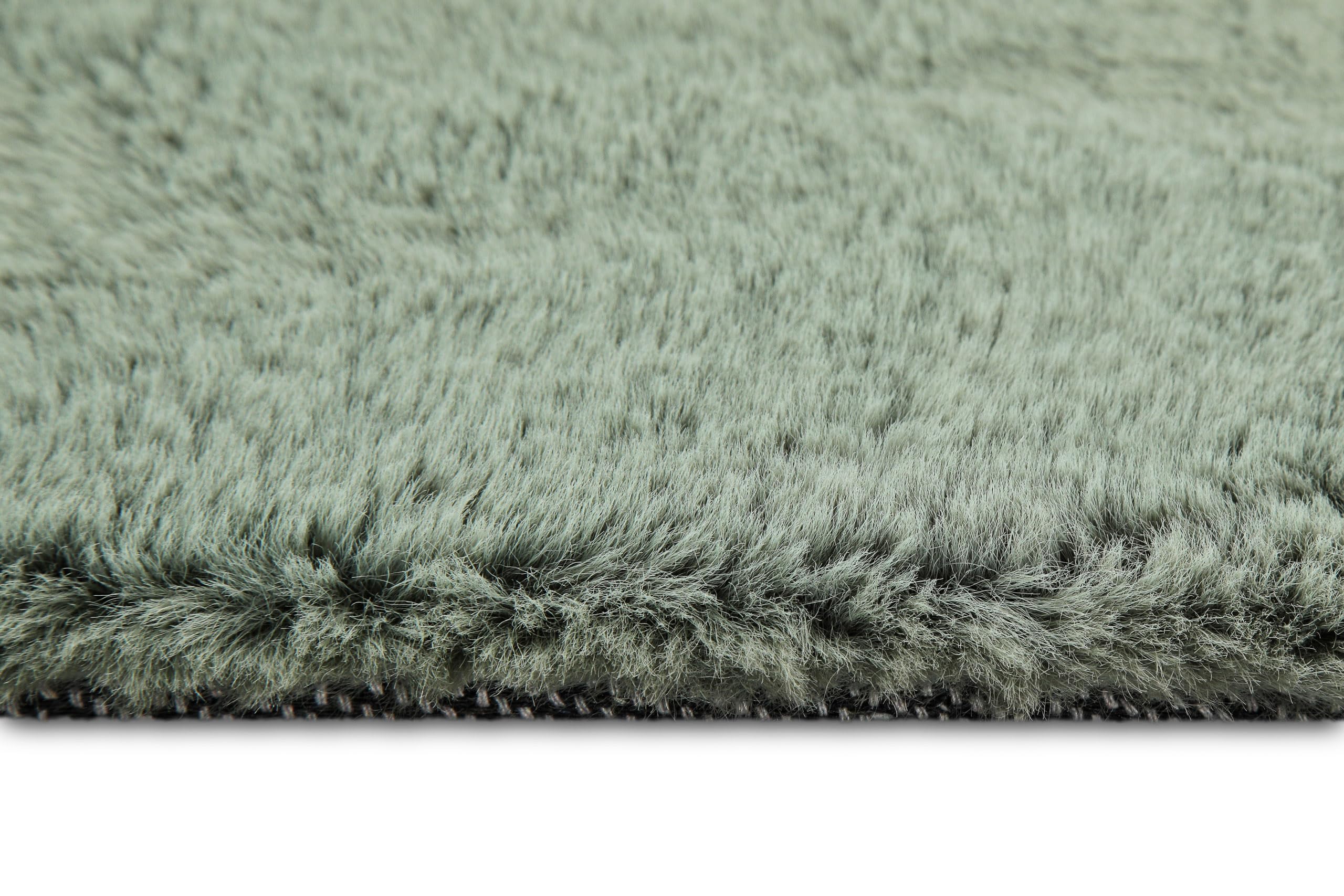 Wecon Home Tapis moderne à poils longs très moelleux de la marque Esprit - Idéal pour le salon, la chambre à coucher et plus - Alice (160 x 230 cm, vert sauge)