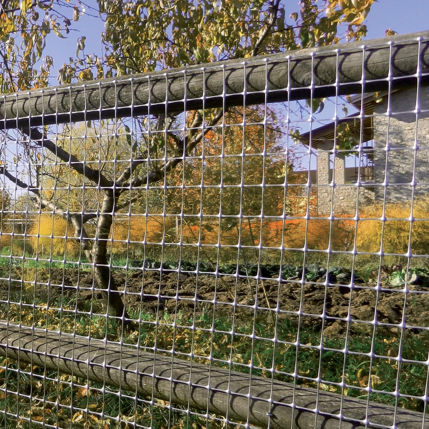 TENAX Millennium Plastic Fence Mesh, 1 x 25 m, Silver