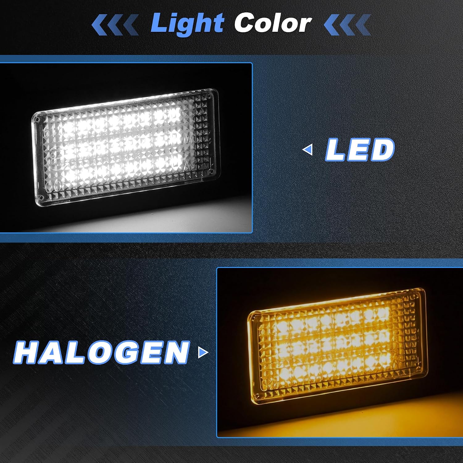 LED License Plate Light for Ram 19-26 19-26 3500 19-26 White 2 Pcs