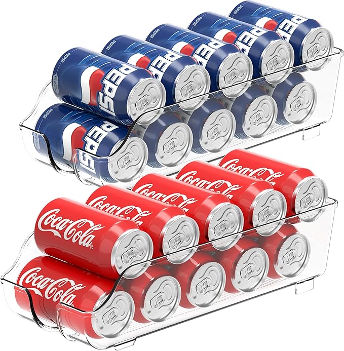 Gravity-Feed Soda Can Organizer