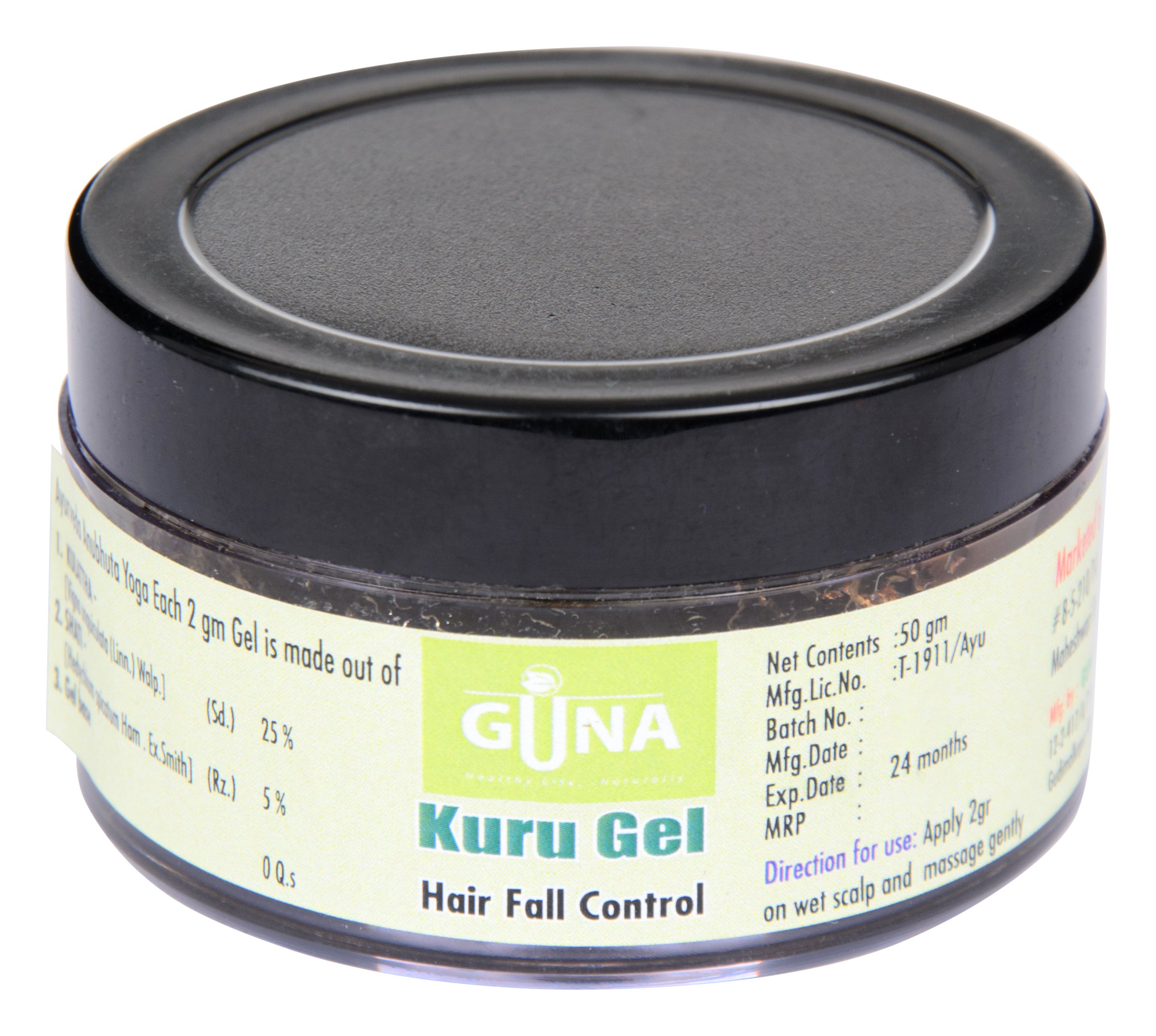 Guna Kuru Gel Hair Fall Control, 50 Grams
