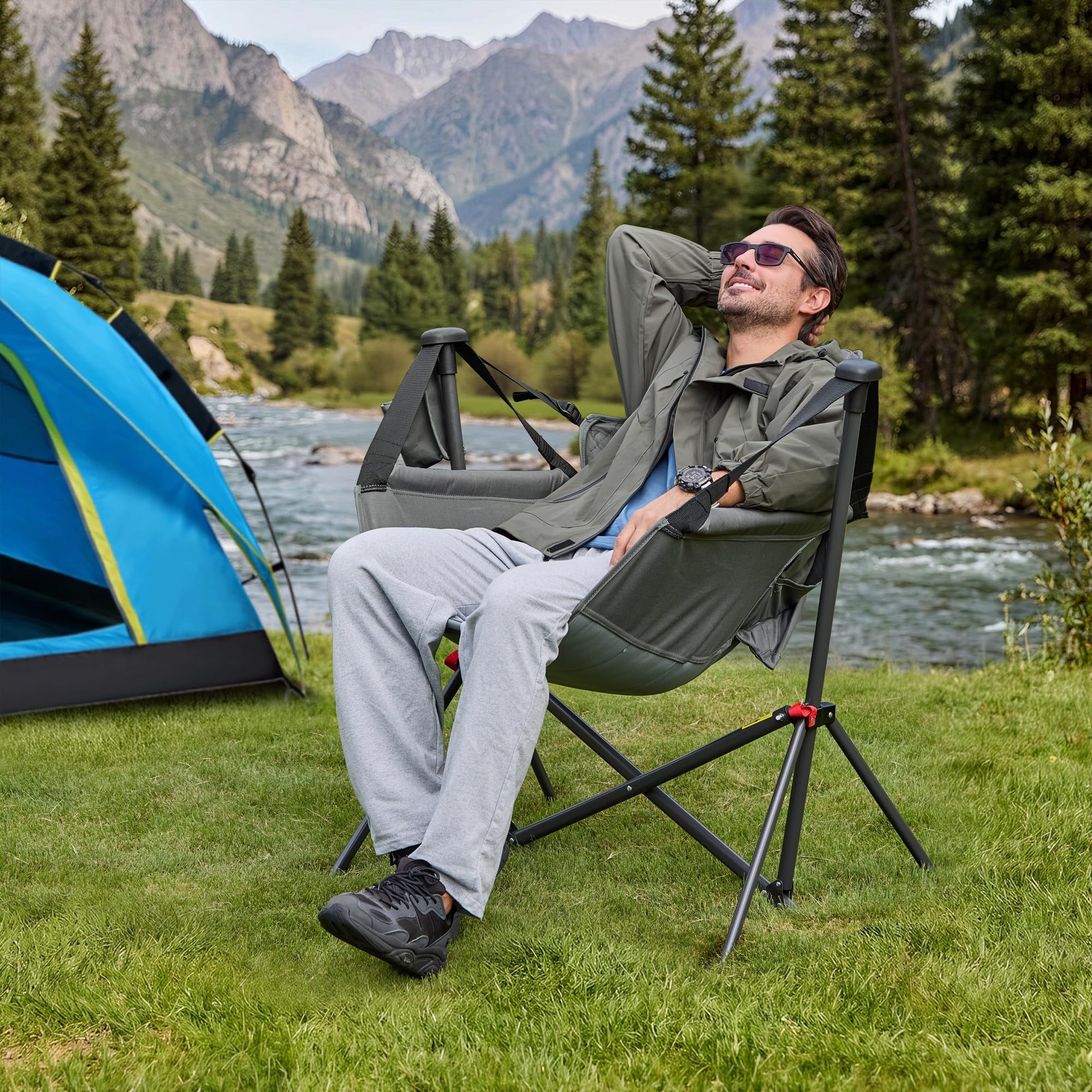 Amazon.com: RELAX FIELD Hammock Camping Chair, Oversized Swinging