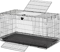 MidWest Homes for Pets Medium Wabbitat Rabbit Cage - 37x19x20 Spacious Habitat, Tool-Free Assembly, Dual Doors, Easy Clean Tray