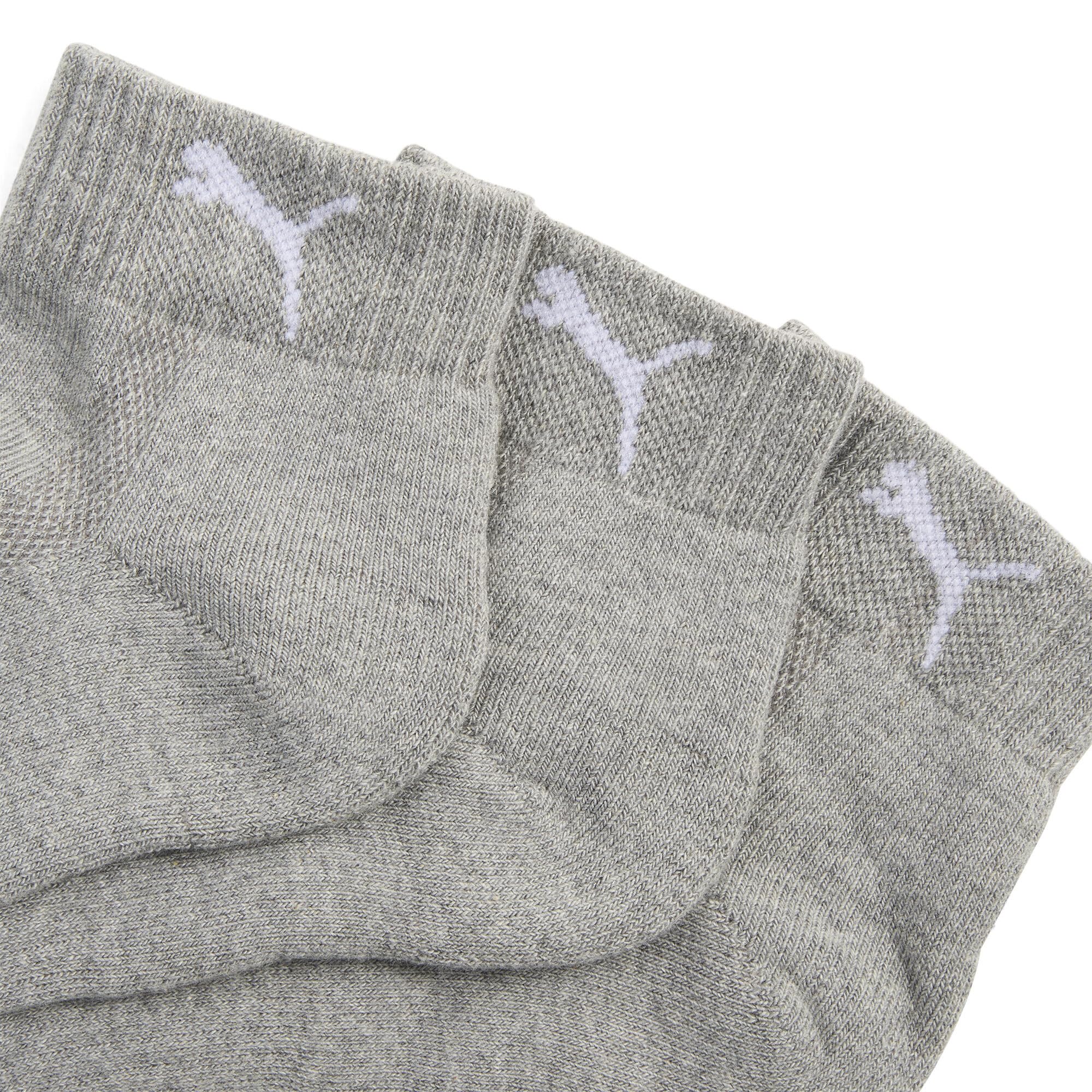 PUMA Unisex Cushioned Quarter 3-pak, szary (middle grey melange), 43-46