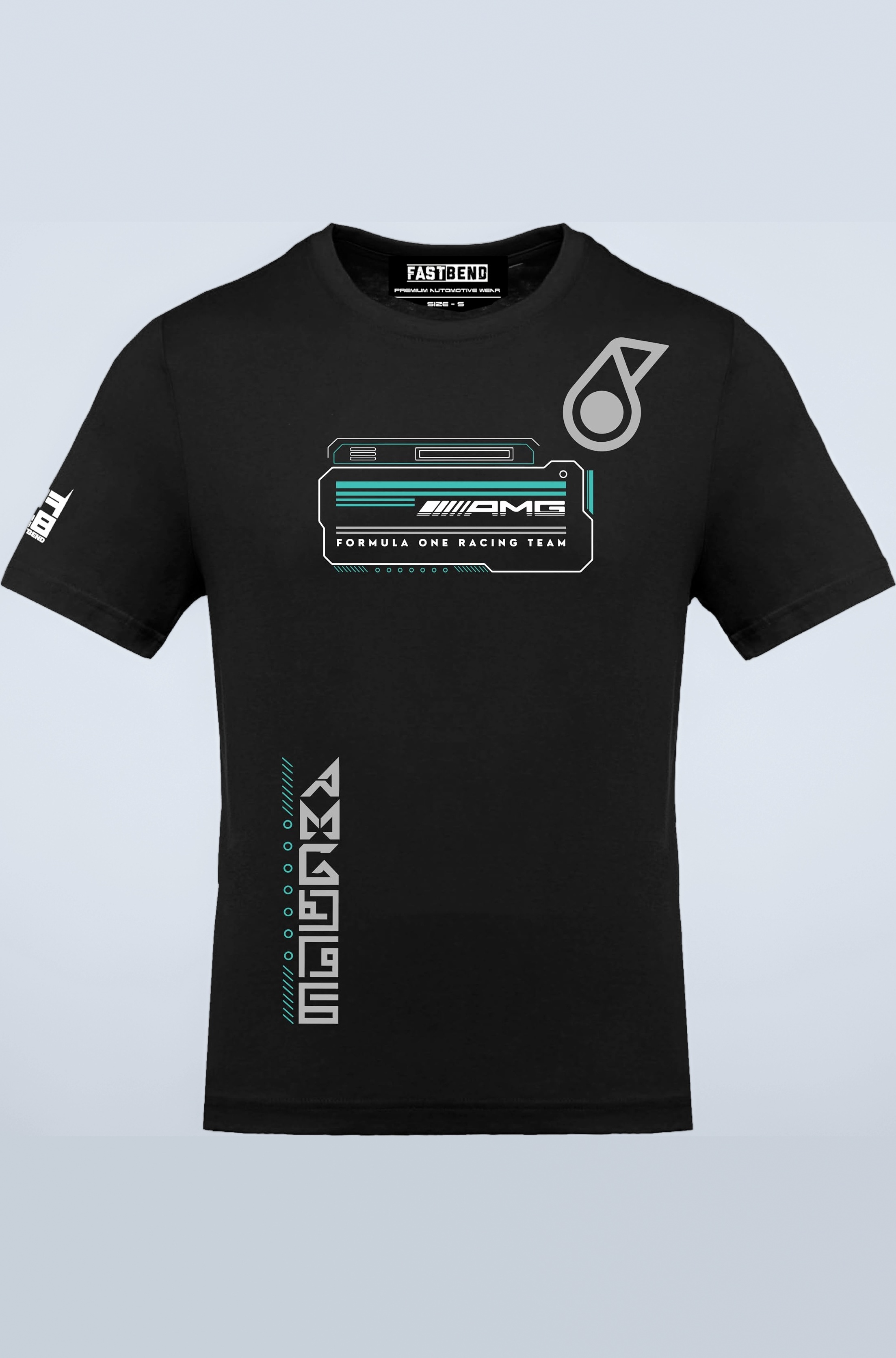 TF 385 - AM GTechP etronas Form ula One Racing Funky Automotive Offroad Car Racing Premium Cotton Tee Tshirt