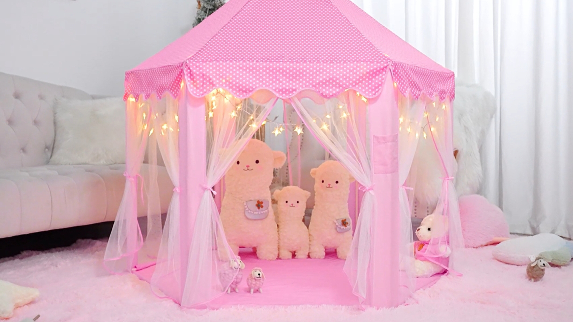 Amazon.com: CUBNBUD Princess Tent for Girls Age 4-7 with