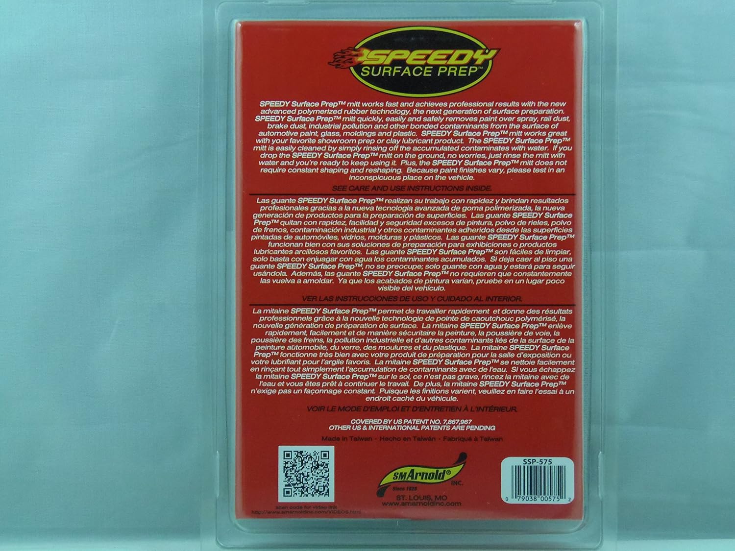 SM Arnold SSP-575 Fine - Speedy Surface Clay Mitt, 1 Pack