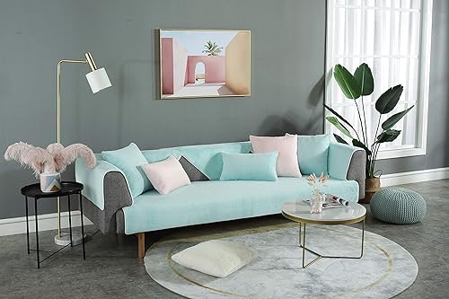 Miniatura 3 de SUCADA Almohadilla de felpa de conejo para ventana de tamaño personalizado, funda de sofá antideslizante para sofá, almohadilla de asiento esponjosa