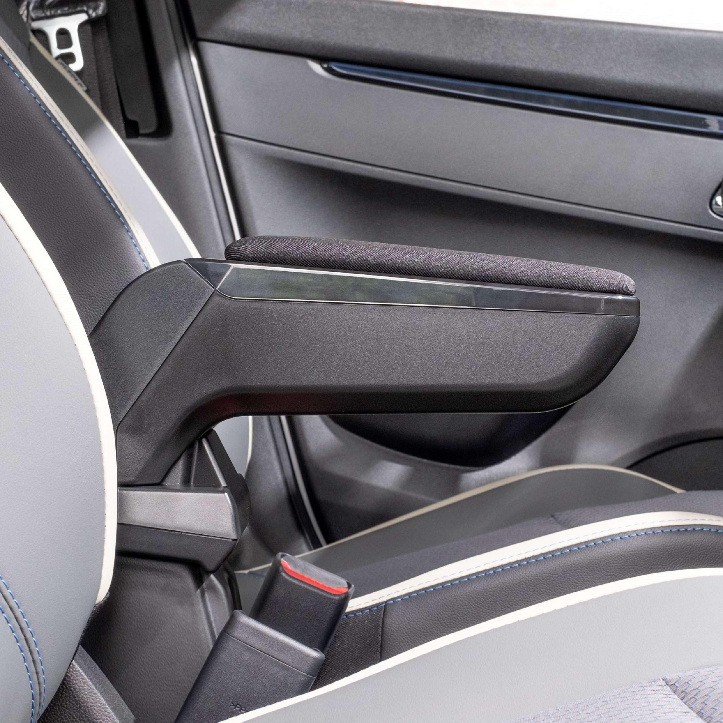 Rati Armster S Bracciolo compatibile per TOYOTA AYGO X Hibrido 2026 [tessuto, nero]