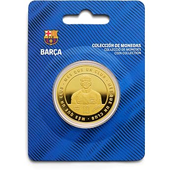 FC Barcelona   Sonderausgabe-M nze mit Wappen und Reliefportr t von Lamine Yamal 10 sowie Seiner eingravierten Unterschrift   Sammlerst ck   Gold   Offizielles Produkt
