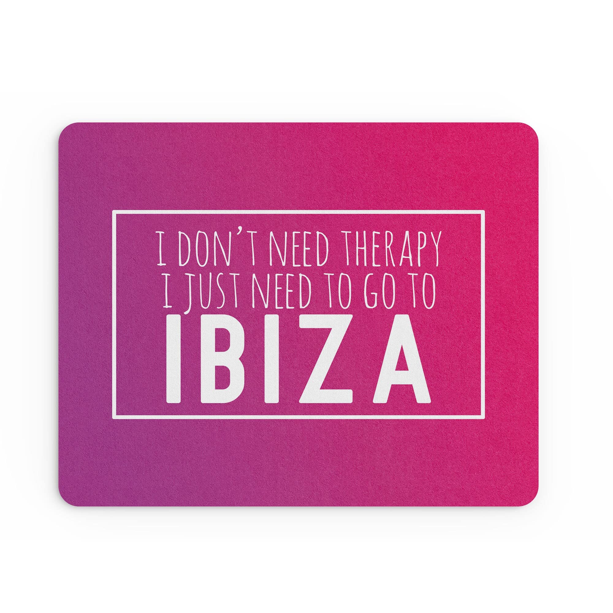 Tongue in Peach Funny Mouse Mat | Office Work Mousepad Desk Accessories Computers Admin Colleague I Just Need To Go To Ibiza Girly Holidays Her Gift | MM216