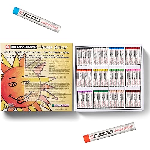 SAKURA Cray-Pas Junior Artist Oil Pastel Set - Soft Oil Pastels for Kids & Artists - Great for Classrooms and Teachers - 432 Pieces