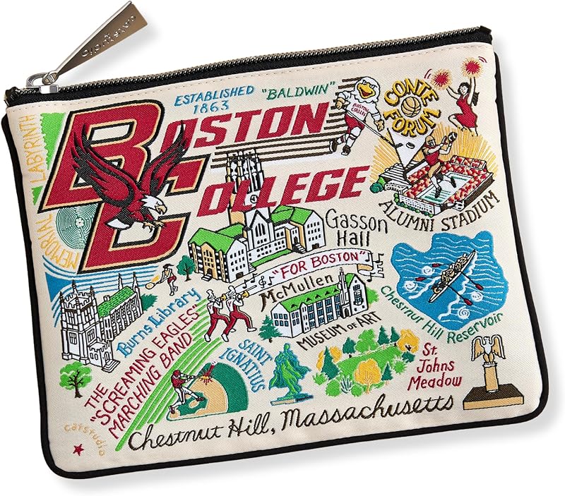 Necessaire Catstudio Boston College com zíper