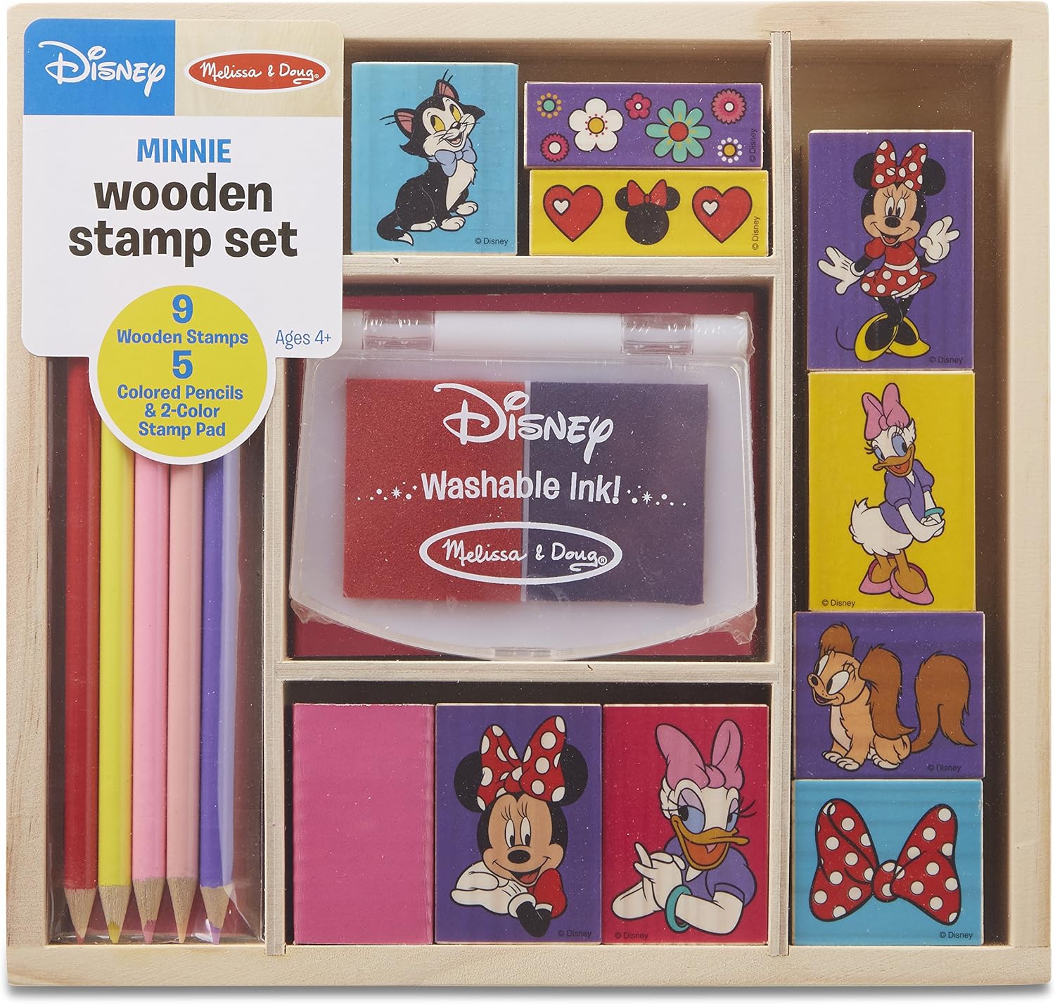 Melissa & Doug Minnie Wooden Stamp Set
