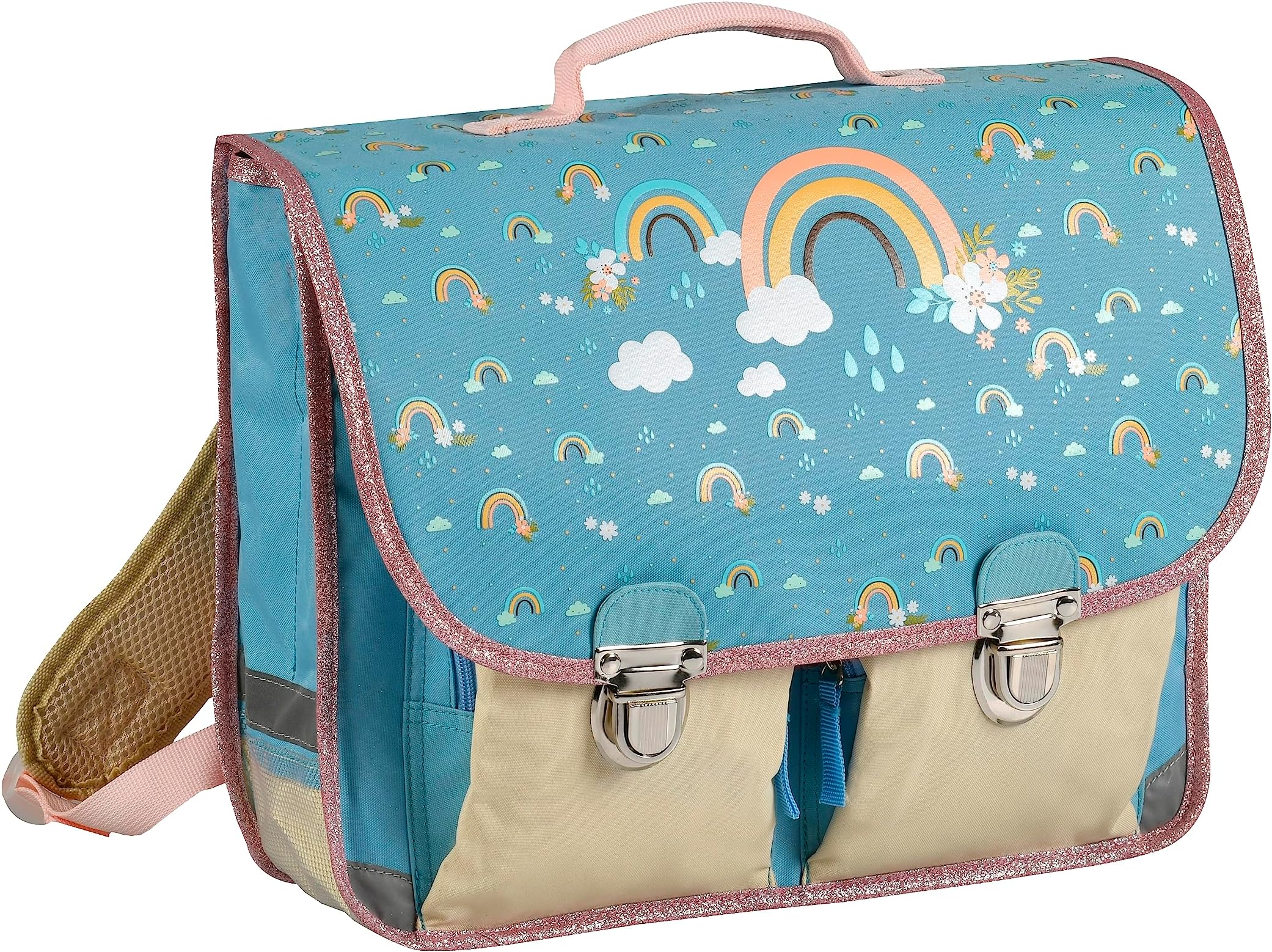 Quo Vadis Louise & Arthur Weather School Bag 38 x 30 x 14 cm, Multicolored, Fantaisie Satchel, Multicolored, Fantaisie Satchel