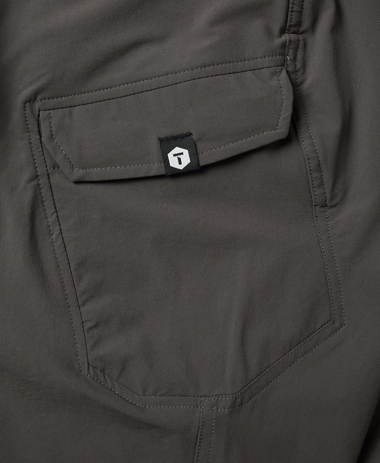 TRUEWERK Men's Lightweight Work Pants - T1 WerkPant, Moisture Wicking, Quick-Dry, 4-Way Stretch Cargo, 8 Pockets