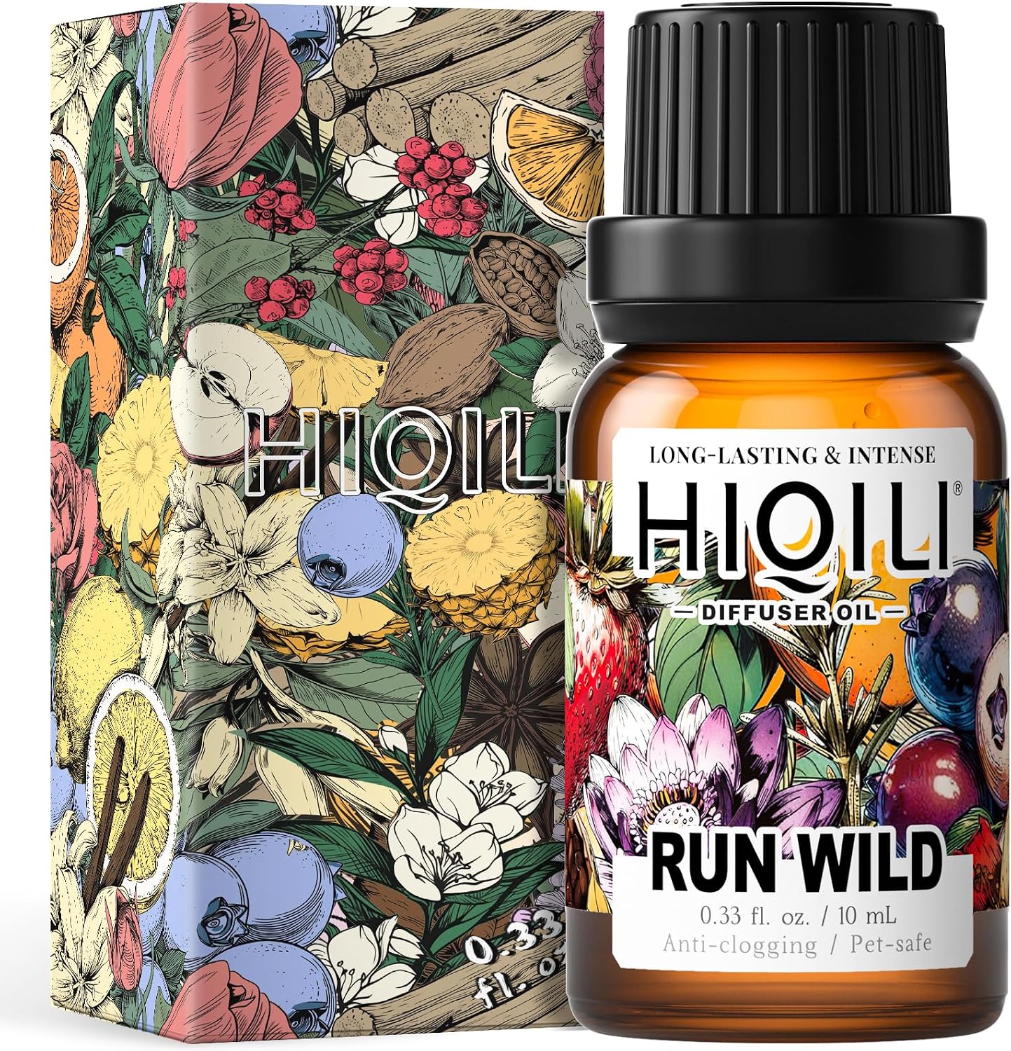 HIQILI 10ML Run Wild Fragrance Oil & 5ML*32 Fragrance Oil Gift Set, for Diffuser, DIY