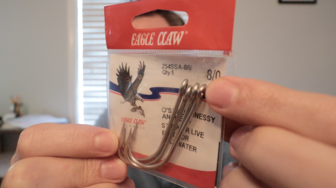Eagle Claw O'Shaughnessy Non-Offset Hooks 8/0