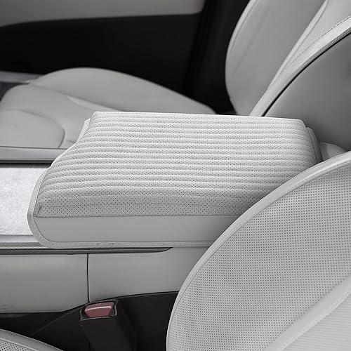 Miniatura 4 de KMMOTORS Palisade (2023 Facelift Design Beige) Cubierta de consola central, cojín para reposabrazos, accesorios Palisade