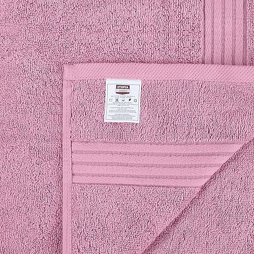 Miniatura 7 de Utopia Towels Juego de 6 toallas de mano de alta calidad, (16 x 28 pulgadas), 100% algodón hilado en anillo, toallas ligeras y altamente absorbentes