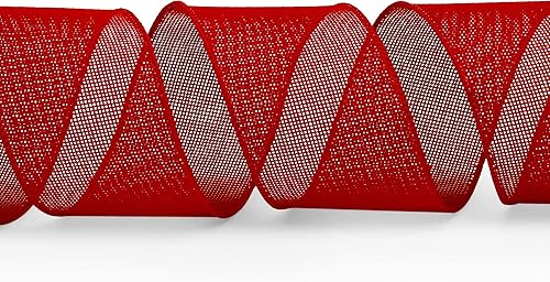 Vista 22 de Ribbli Cinta con alambre de arpillera azul marino, 2-1/2 pulgadas x 10 yardas continuas, cinta con borde con alambre para lazo grande, corona