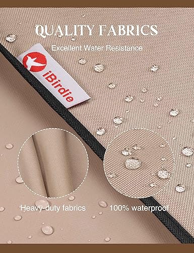 Miniatura 9 de iBirdie Funda de TV impermeable y resistente a la intemperie con solapa de cremallera para TV de pantalla plana exterior de 40 a 43 pulgadas,