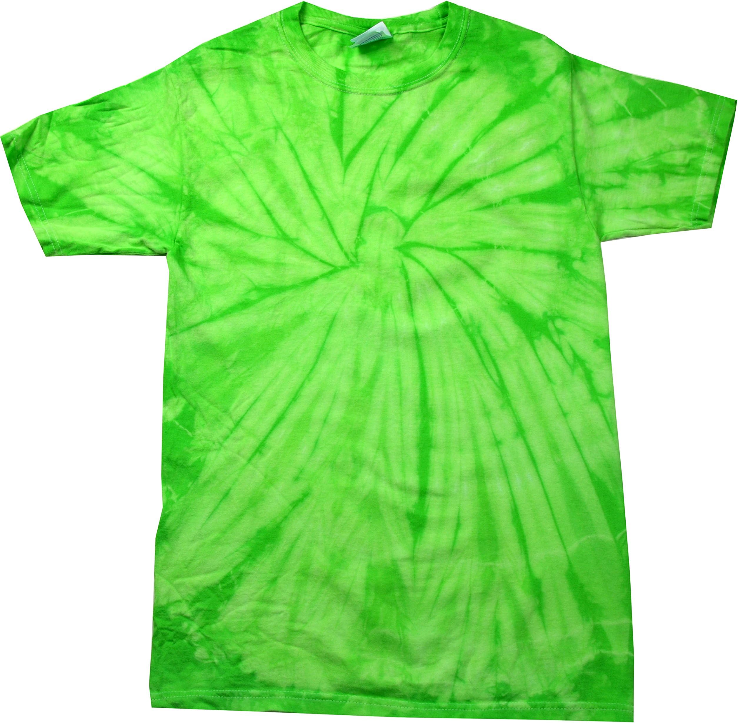 Spider Tie Dye T-Shirts for Men and Women - Unisex Short Sleeve Tie-Dye T Shirts for Adults