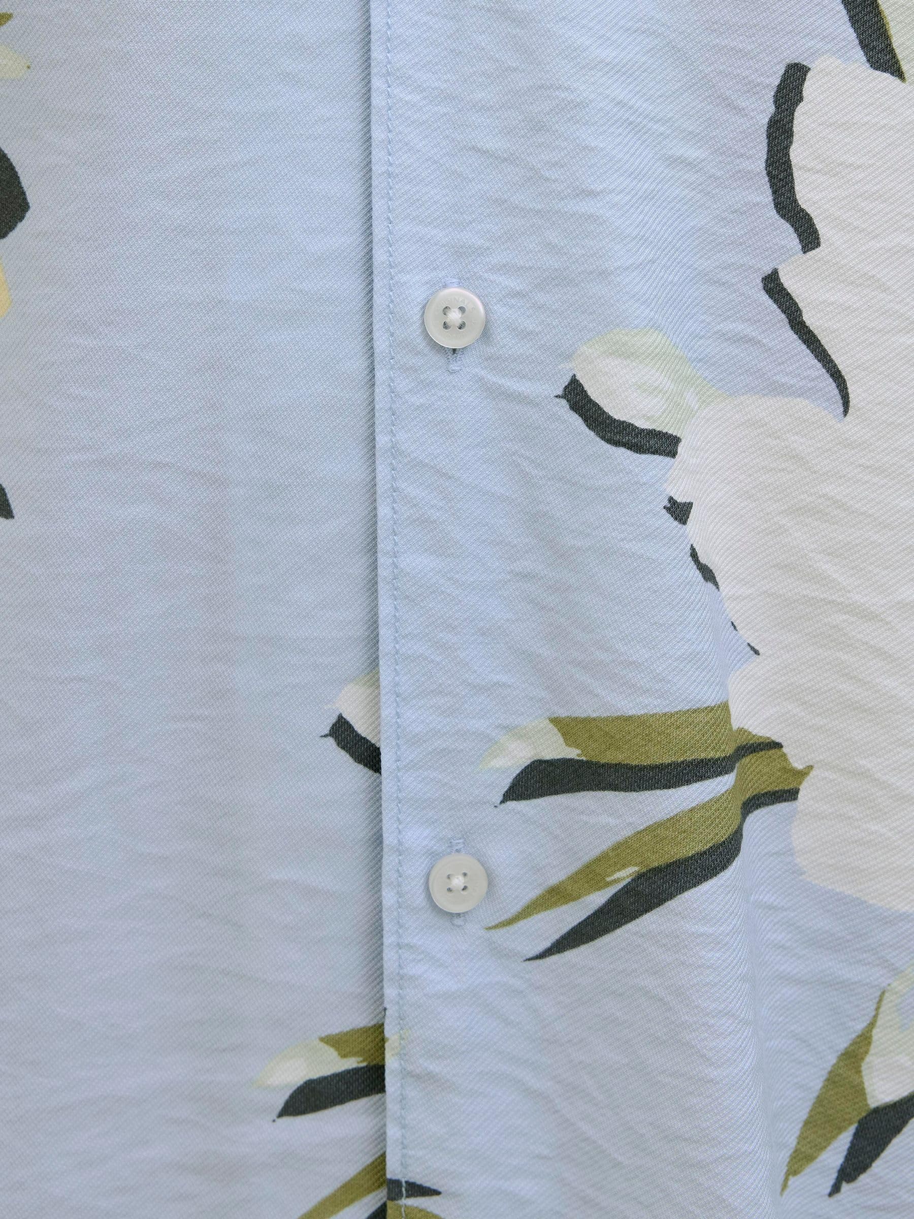 JACK & JONES Jortavira Marshall AOP Shirt Ss Oc25 męska koszulka, Skyway, L