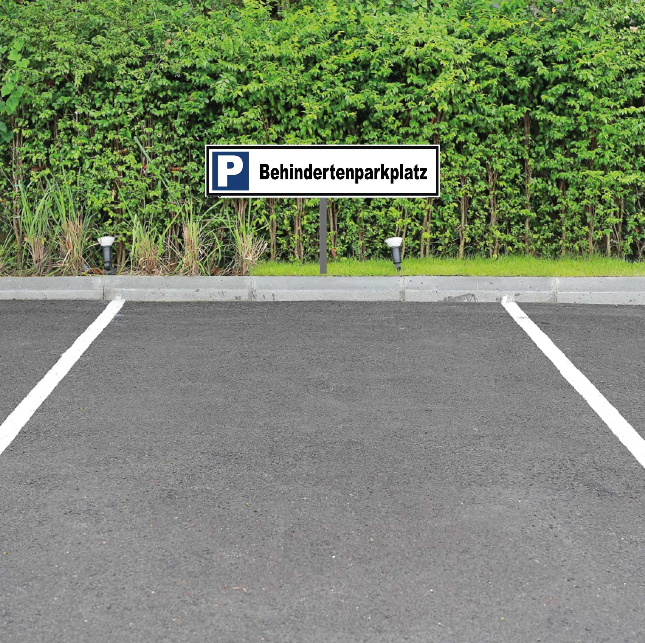 Parkplatzschild Symbol: P 52,0 x 11,0 cm Alu geprägt verschiedene