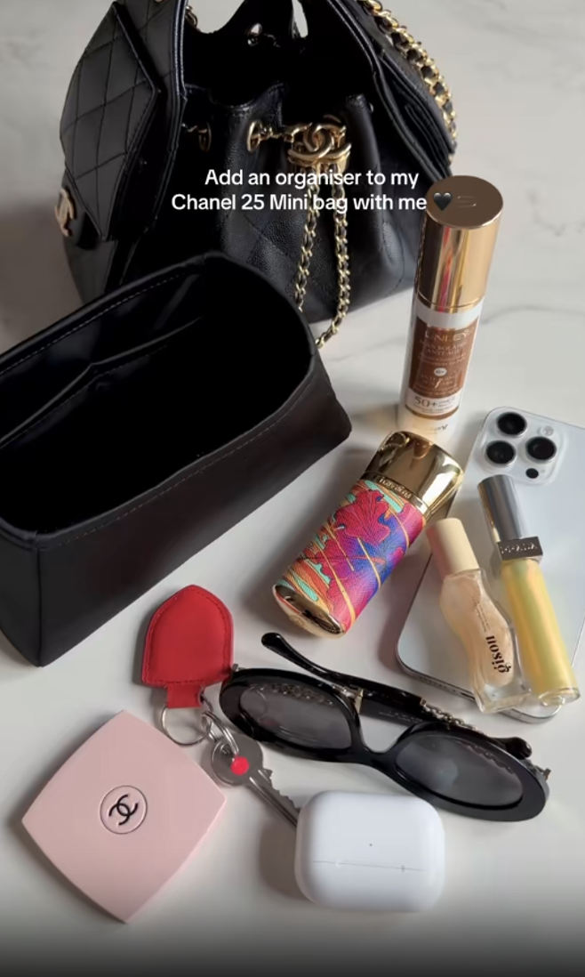 Amazon.com: DGAZ Silk Purse Organizer Insert Fits Chanel 25