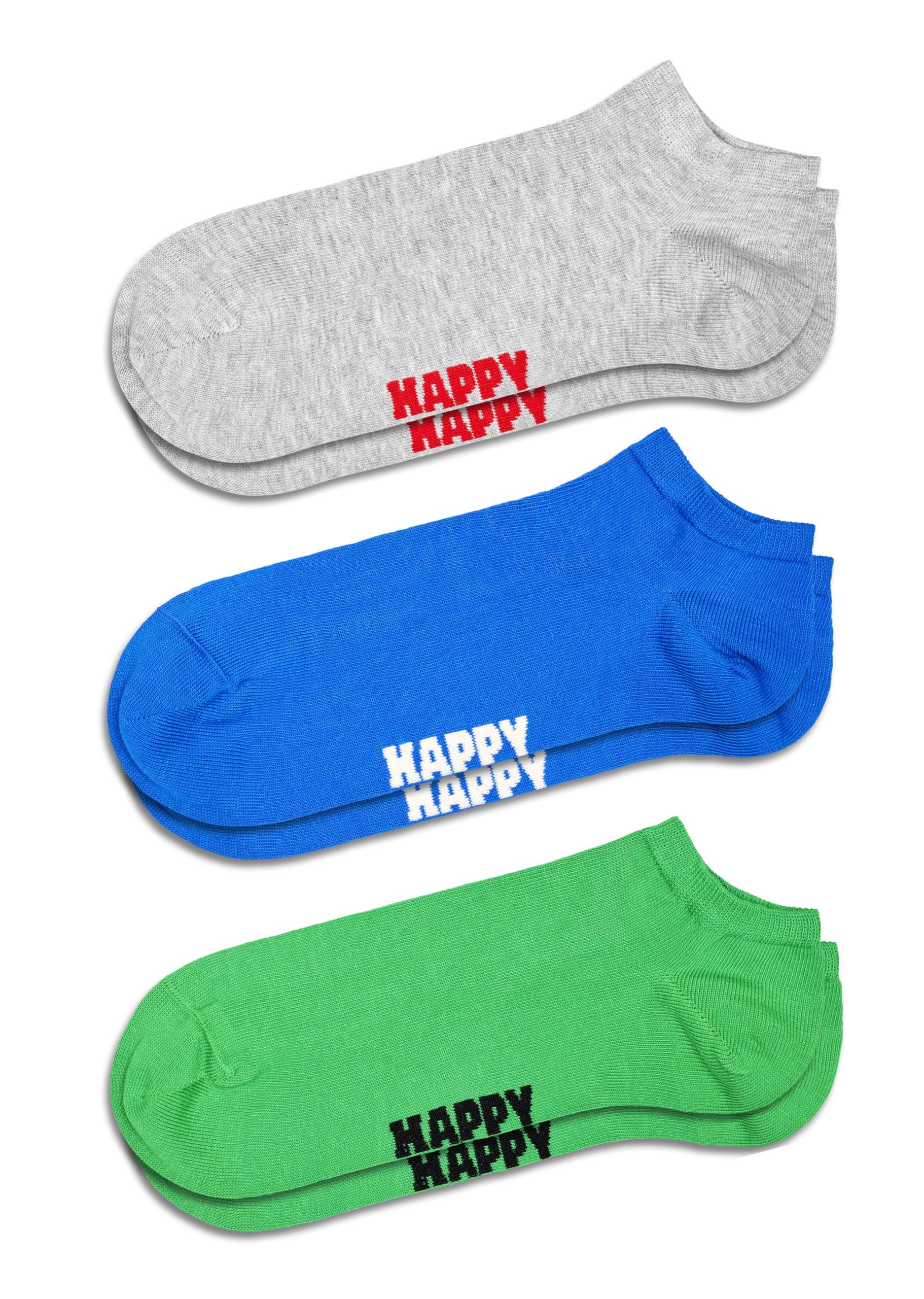 Happy Socks Solid Colored Sock Set- For Men And Women, Made With Sustainable Organic Cotton (US, Alpha, Small, Medium, Regular, Regular, 3-Pack Black,Pink & White - View #13