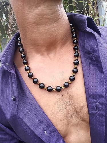 Miniatura 4 de Auras by Osiris Beaded Necklaces for Men Healing Crystal Protection Stone Mens Necklaces Handmade in USA by Master Shaman