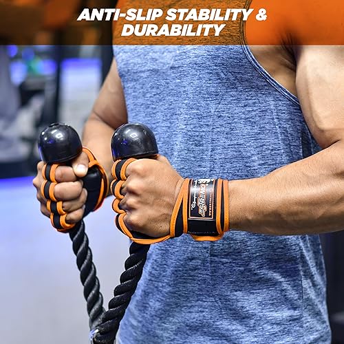 Miniatura 6 de ESTREMO Guantes de entrenamiento para hombres y mujeres, guantes de gimnasio para levantamiento de pesas para hombres con excelente agarre y soporte