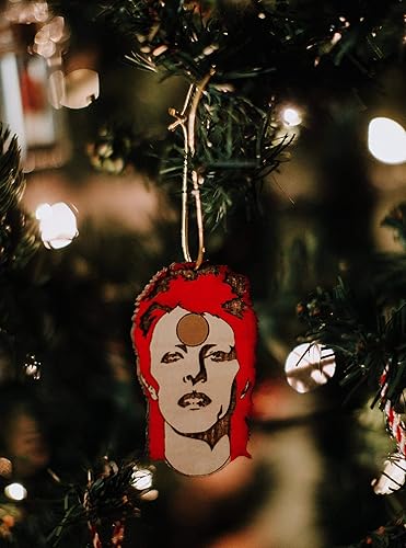 Miniatura 4 de Adorno navideño Rockstar | Ziggy Starman Espejo retrovisor colgante