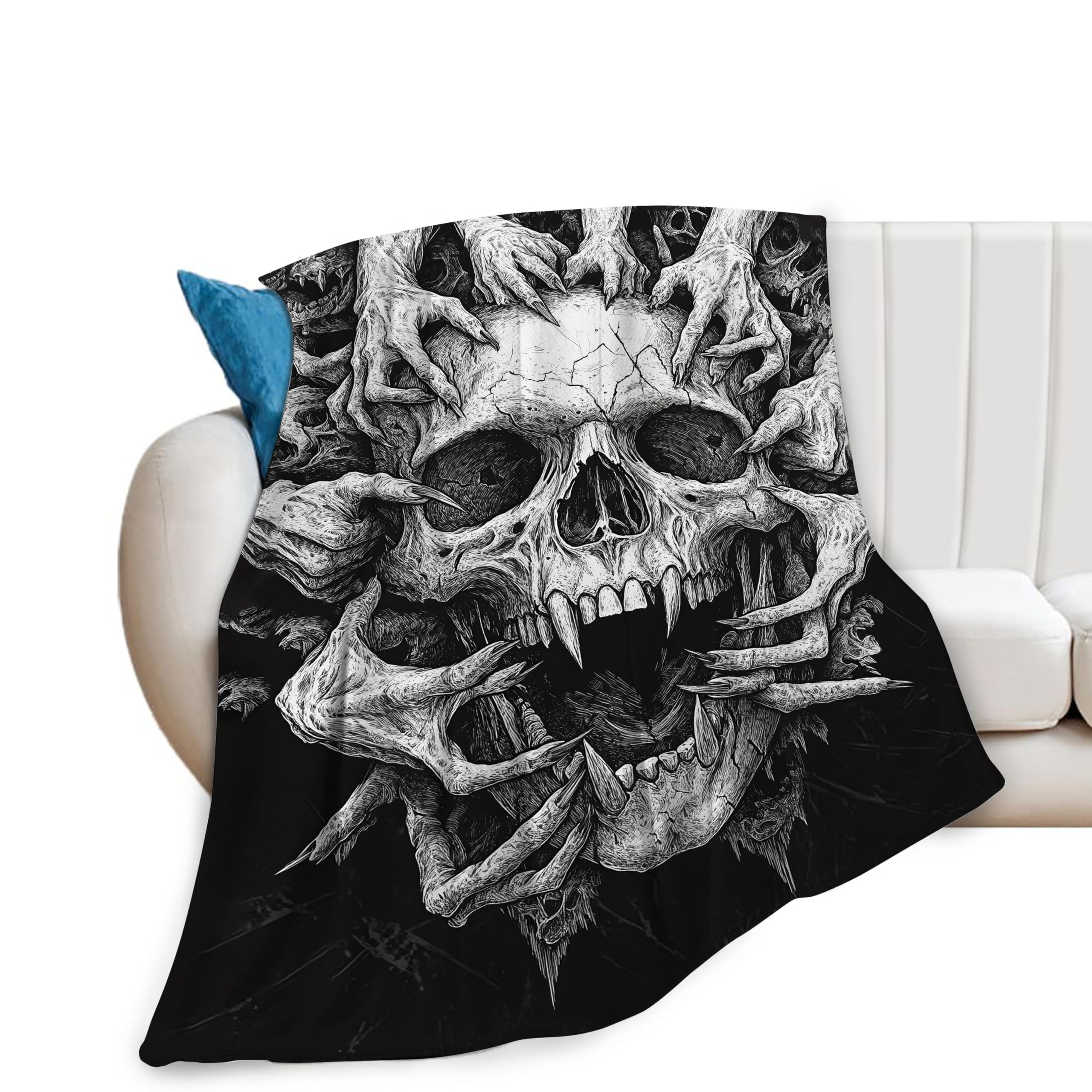 Black Skull Blanket