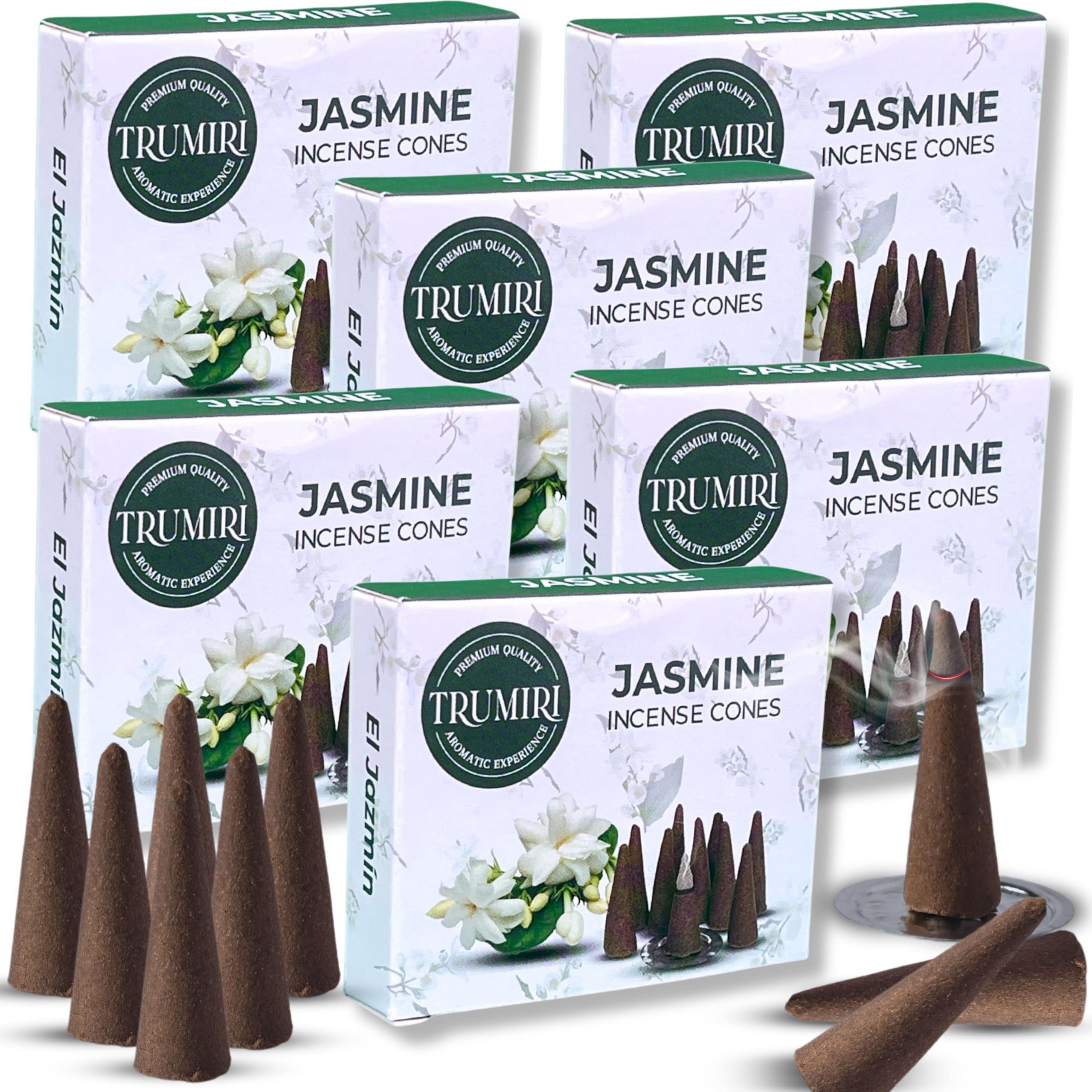Amazon.com: Jasmine Incense Cones - Total 60 Cone Incense - Six